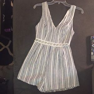 Striped romper